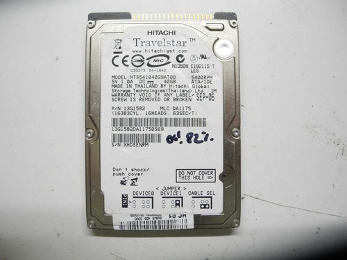 Hitachi travelstar 40gb - hitachi,