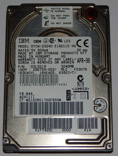 Ibm travelstar dtca - ibm, dtca-23240