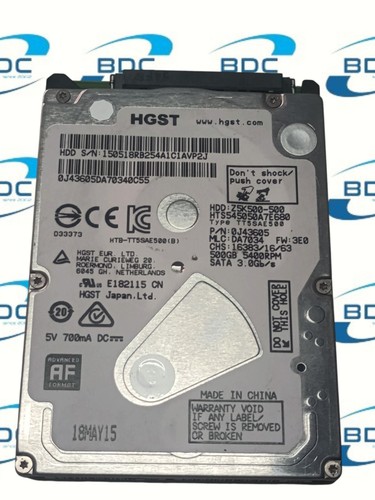 Hard disk laptop hgst - hgst, z5k500