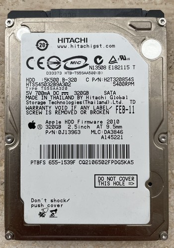 Hitachi hard disk - disk, 320gb