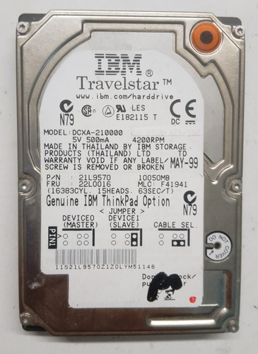 Ibm travelstar 10050mb - ibm,