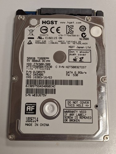Hard disk 500gb hgst - hard,