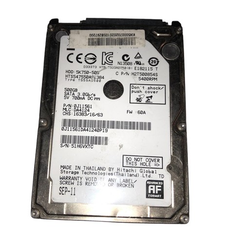 Hard disk hts547550a9e384 - disk,