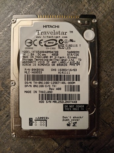 Hard disk vintage hitachi - hard,