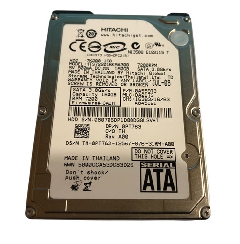 Hard disk hts722016k9a300 - disk,