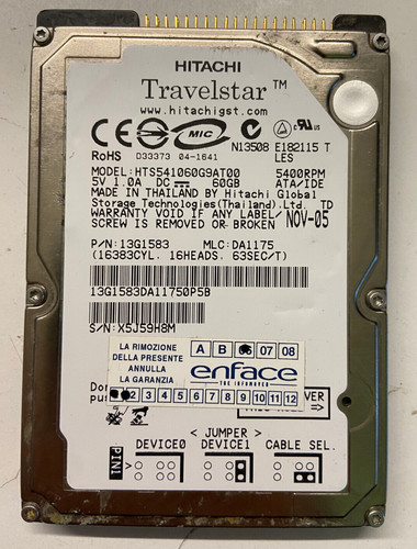 Hitachi travelstar 60gb - hitachi,