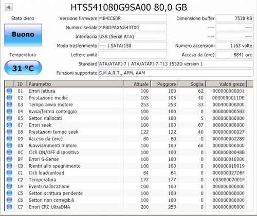 Hard disk hitachi travelstar - disk,