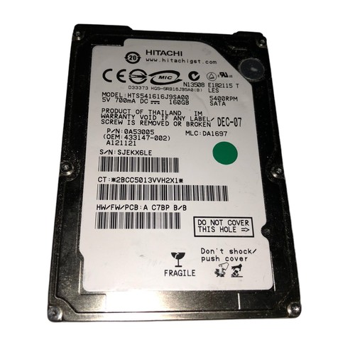 Hard disk hts541616j9sa00 - hard,