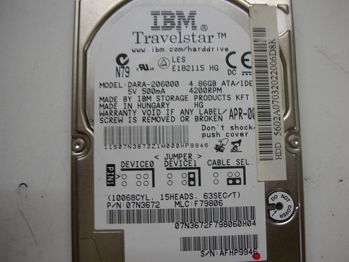 Ibm travelstar 86gb - ibm, 4,86gb