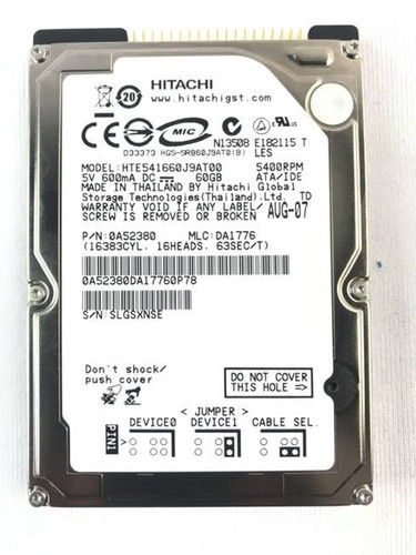Disco rigido hitachi 0a52380 - rigido,