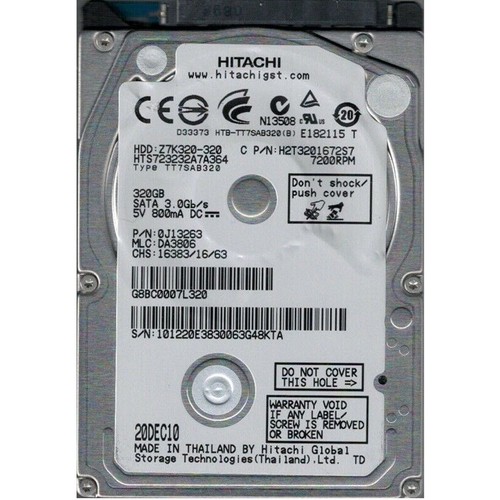 Hitachi 320 hts723232a7a364 - hitachi, gb